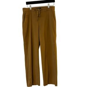 Liverpool Los Angeles Gold Drawstring Wide Leg Pants Size 8/29